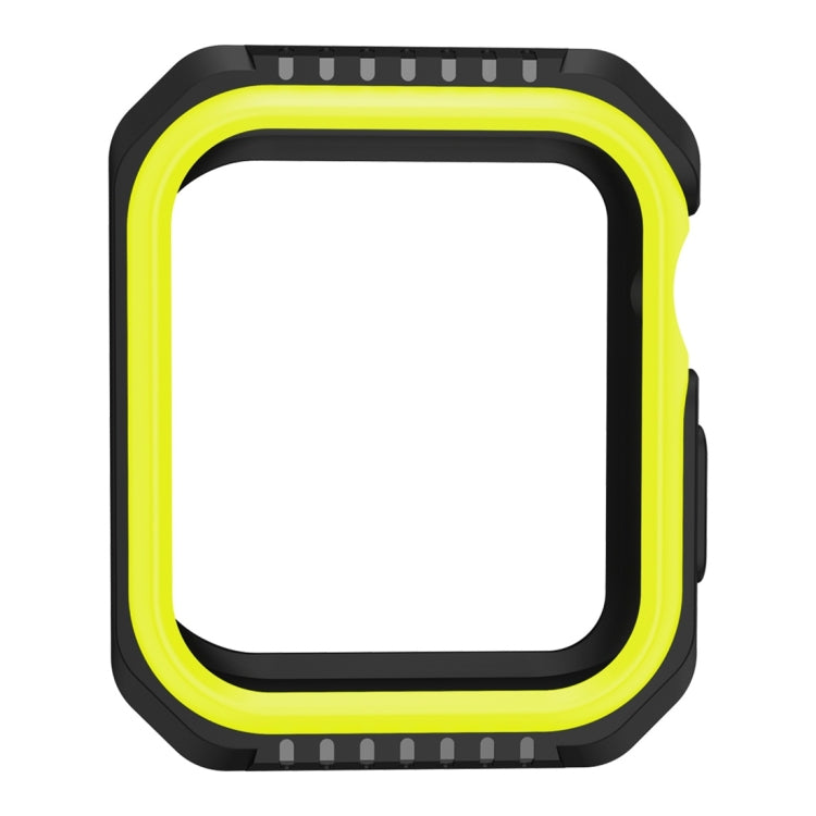 Smart Watch Shockproof Two Color Protective Case for Apple Watch Series 3 42mm(Black Yellow) - Watch Cases by buy2fix | Online Shopping UK | buy2fix