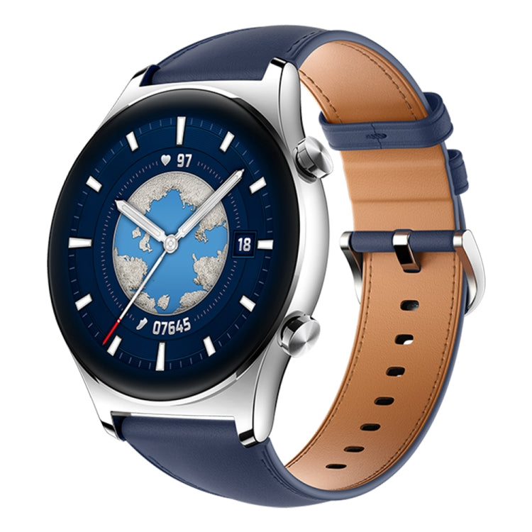 Honor GS 3 Smart Watch, 1.43 inch Screen, Support Heart Rate Monitoring / Bluetooth Call / GPS / NFC (Blue) - Wearable Devices by Huawei | Online Shopping UK | buy2fix