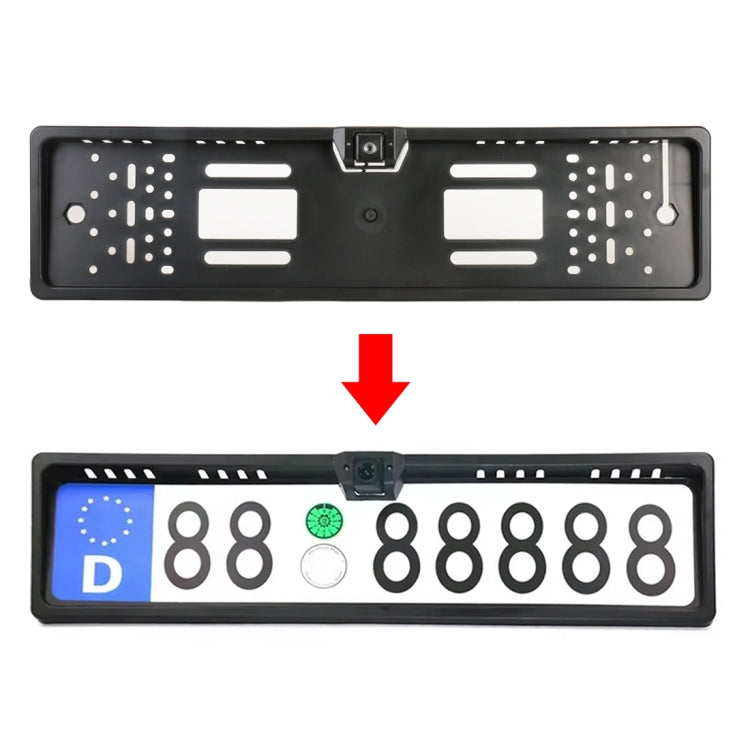 Car European License Plate Frame with Reversing Camera - Rear View Cameras by buy2fix | Online Shopping UK | buy2fix