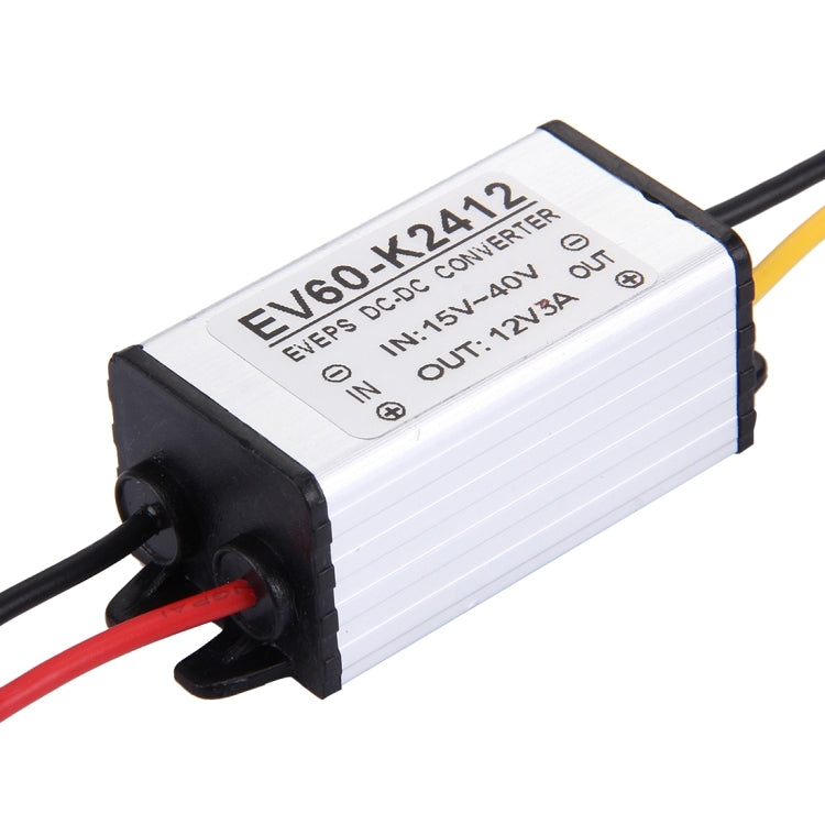 EV60-K2412 DC 15-40V to 12V 5A 36W Car Power Adapter DC-DC Converter Step Down Module - Voltage Stabilizer by buy2fix | Online Shopping UK | buy2fix