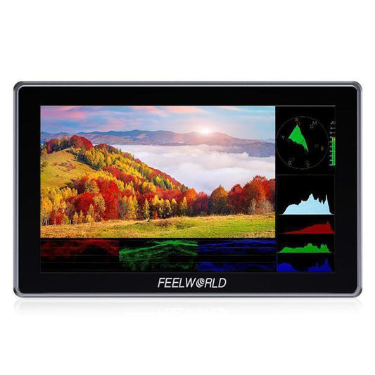 FEELWORLD H5 5.5 inch 12G SDI HDMI 2.0 Camera Field Monitor High Brightness 1200nit Touchscreen Monitor (Black) - On-camera Monitors by FEELWORLD | Online Shopping UK | buy2fix