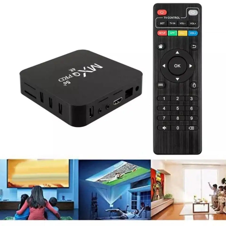 MXQ Pro 4K TV Box Rockchip RK3228A Quad Core CPU Android 7.1, 1GB+8GB wtih Remote Control, UK Plug - RK3228A by buy2fix | Online Shopping UK | buy2fix