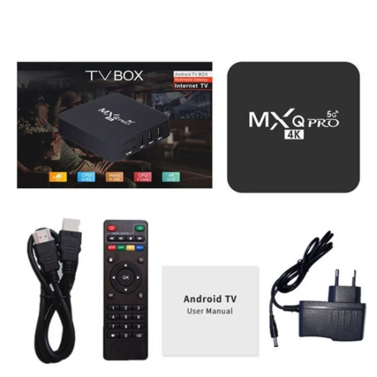 MXQ Pro 4K TV Box Rockchip RK3228A Quad Core CPU Android 7.1, 1GB+8GB wtih Remote Control, US Plug - RK3228A by buy2fix | Online Shopping UK | buy2fix