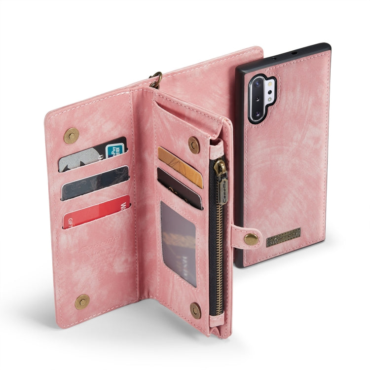 For Samsung Galaxy Note10+ CaseMe-008 Detachable Multifunctional Flip Leather Phone Case(Pink) - Galaxy Phone Cases by CaseMe | Online Shopping UK | buy2fix