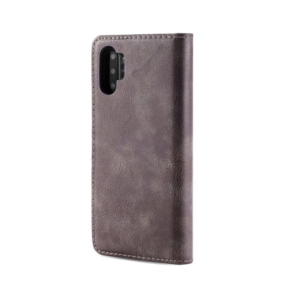 DG.MING Crazy Horse Texture Flip Detachable Magnetic Leather Case with Holder & Card Slots & Wallet for Galaxy Note 10+(Grey) - Galaxy Phone Cases by DG.MING | Online Shopping UK | buy2fix