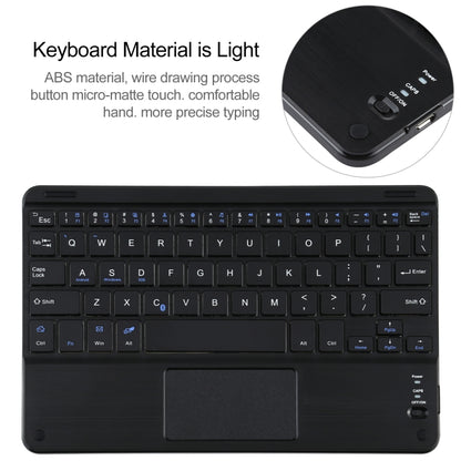 Universal Detachable Bluetooth Keyboard + Leather Tablet Case with Touchpad for iPad 9-10 inch, Specification:Black Keyboard(Blue) - Universal by buy2fix | Online Shopping UK | buy2fix