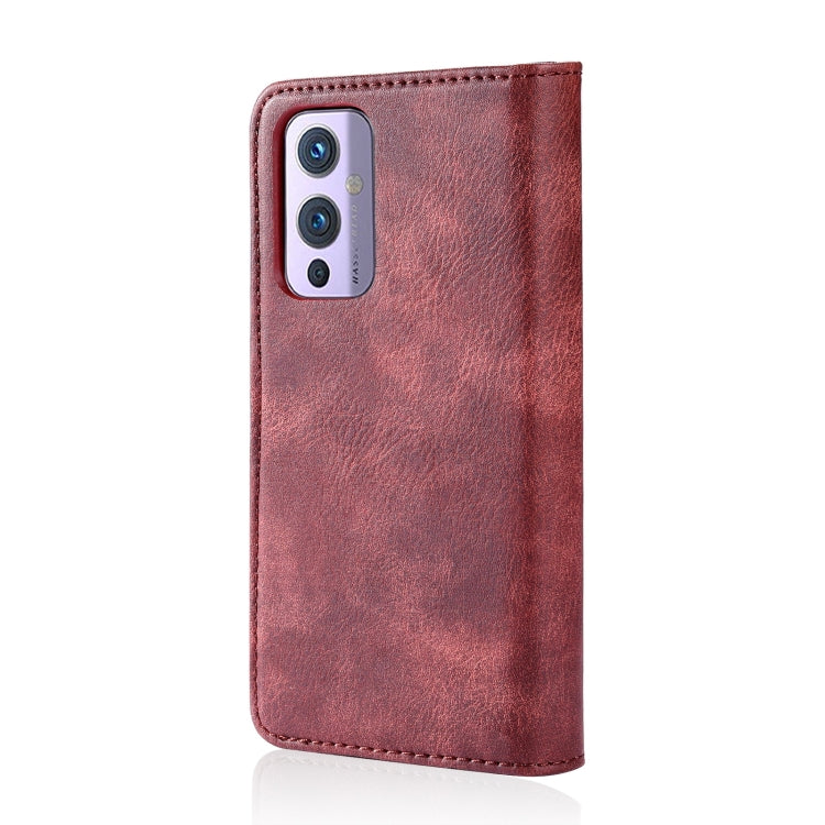 For OnePlus 9 DG.MING Crazy Horse Texture Flip Detachable Magnetic Leather Case with Holder & Card Slots & Wallet(Red) - OnePlus Cases by DG.MING | Online Shopping UK | buy2fix