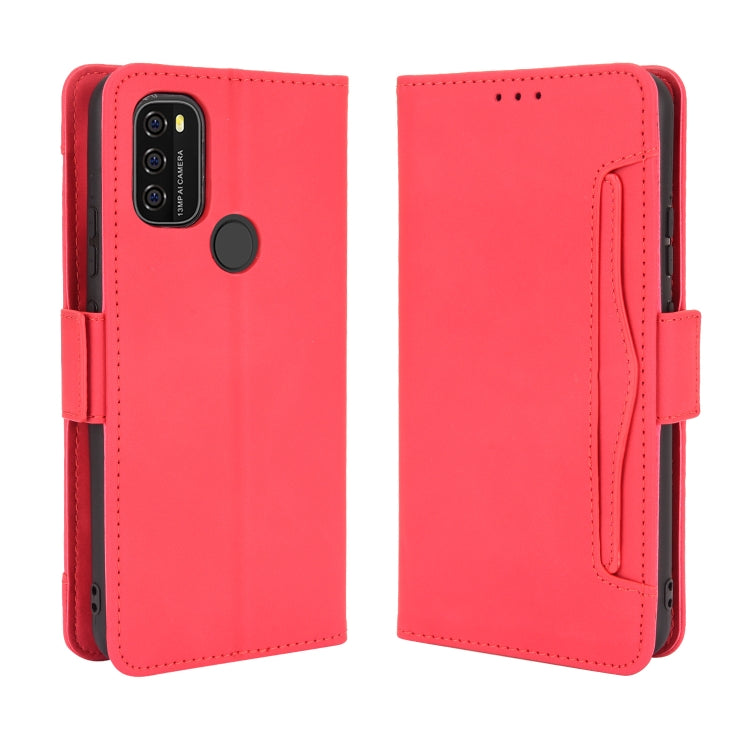 For Blackview A70 (2021) Skin Feel Calf Pattern Horizontal Flip Leather Case with Holder & Card Slots & Photo Frame(Red) - More Brand by buy2fix | Online Shopping UK | buy2fix