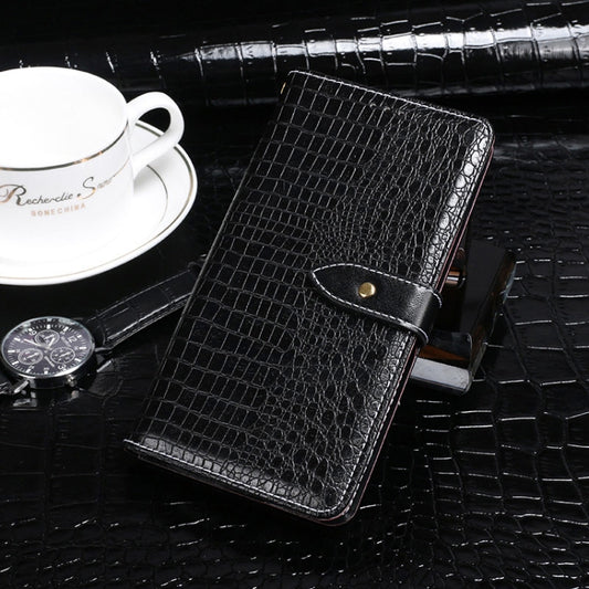 For TCL 20 Pro 5G idewei Crocodile Texture Horizontal Flip Leather Case with Holder & Card Slots & Wallet(Black) - More Brand by idewei | Online Shopping UK | buy2fix