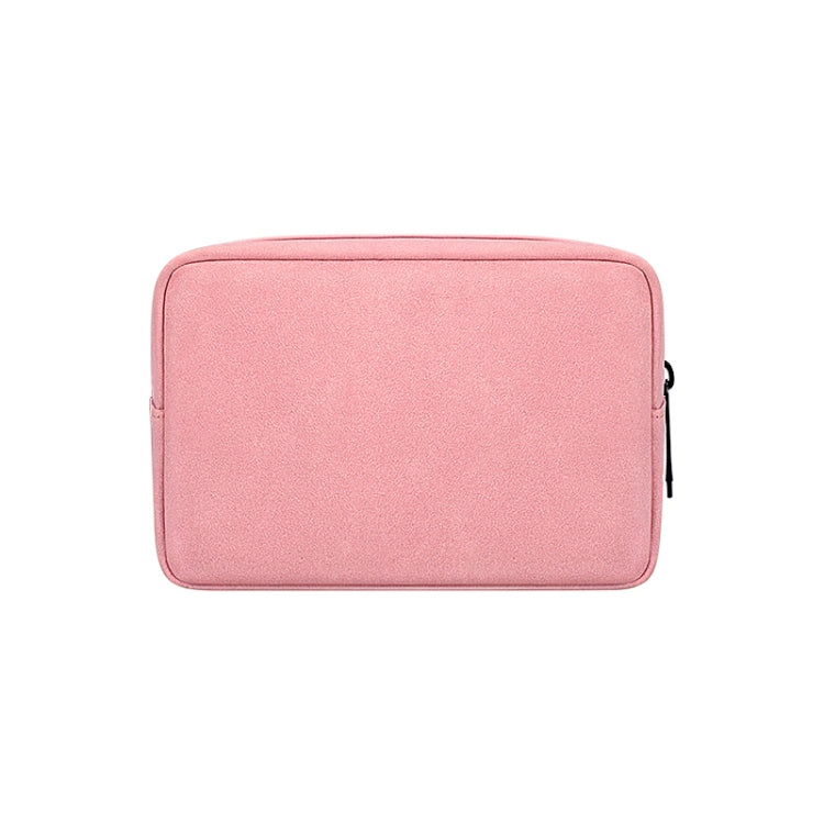 DY04 Portable Digital Accessory Frosted PU Bag(Pink) - Digital Storage Bag by buy2fix | Online Shopping UK | buy2fix