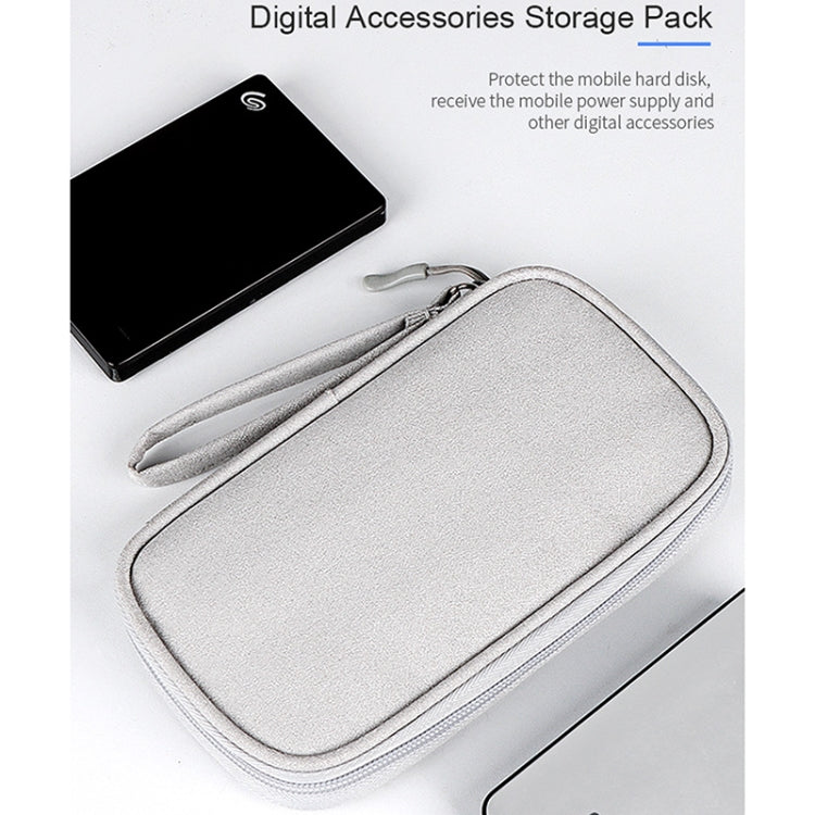 SM03 Multifunctional Digital Accessories Storage Bag with Lanyard(Gray) - Digital Storage Bag by buy2fix | Online Shopping UK | buy2fix