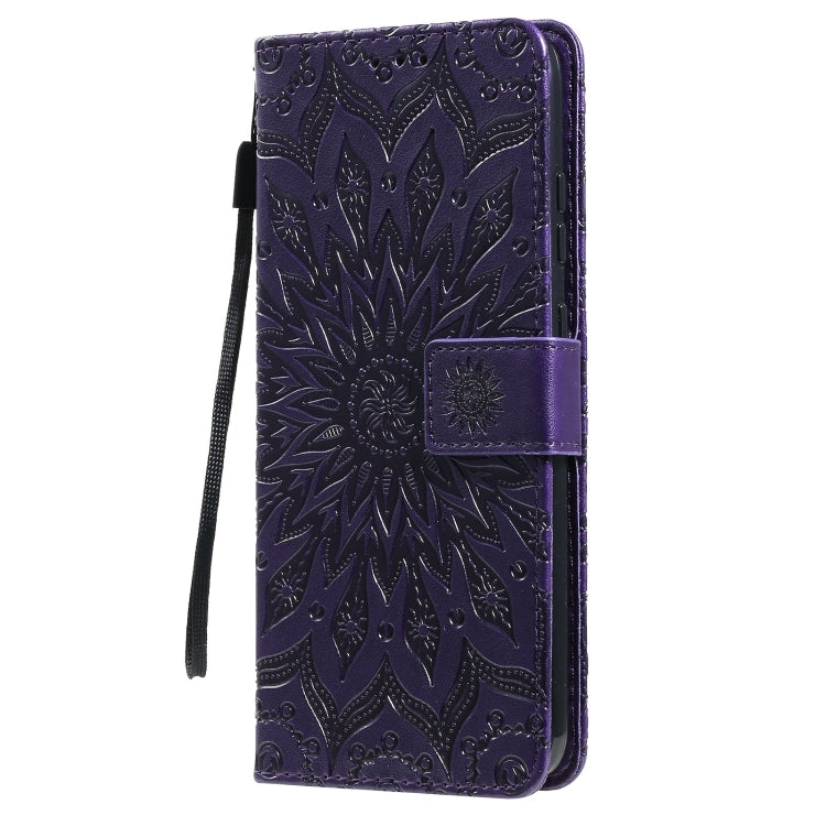 For Nokia 5.3 Sun Embossing Pattern Horizontal Flip Leather Case with Card Slot & Holder & Wallet & Lanyard(Purple) - Nokia Cases by buy2fix | Online Shopping UK | buy2fix