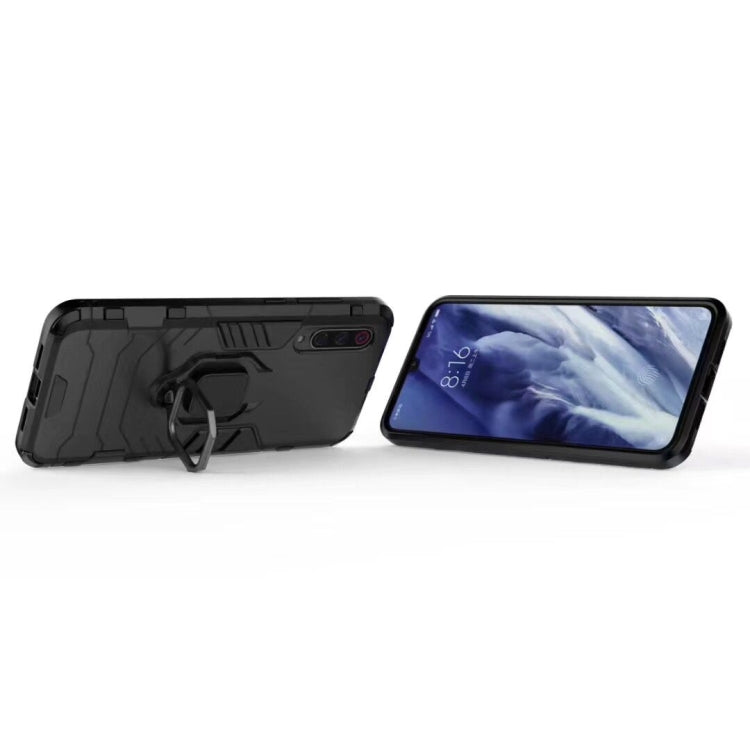 For OnePlus 7T Shockproof PC + TPU Case with Magnetic Ring Holder(Navy) - OnePlus Cases by buy2fix | Online Shopping UK | buy2fix