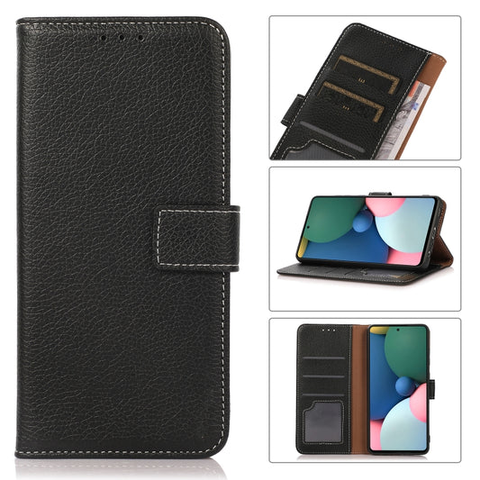 For OnePlus Nord 2 5G Litchi Texture Horizontal Flip Leather Case with Holder & Card Slots & Wallet(Black) - OnePlus Cases by buy2fix | Online Shopping UK | buy2fix