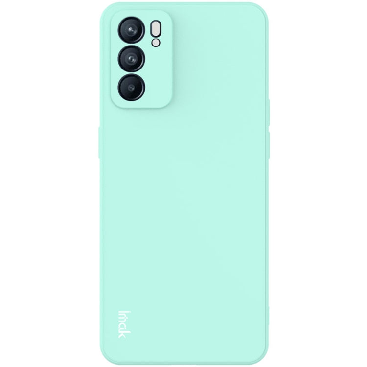 For OPPO Reno6 5G IMAK UC-4 Series Straight Edge TPU Soft Protective Case(Light Cyan) - OPPO Cases by imak | Online Shopping UK | buy2fix