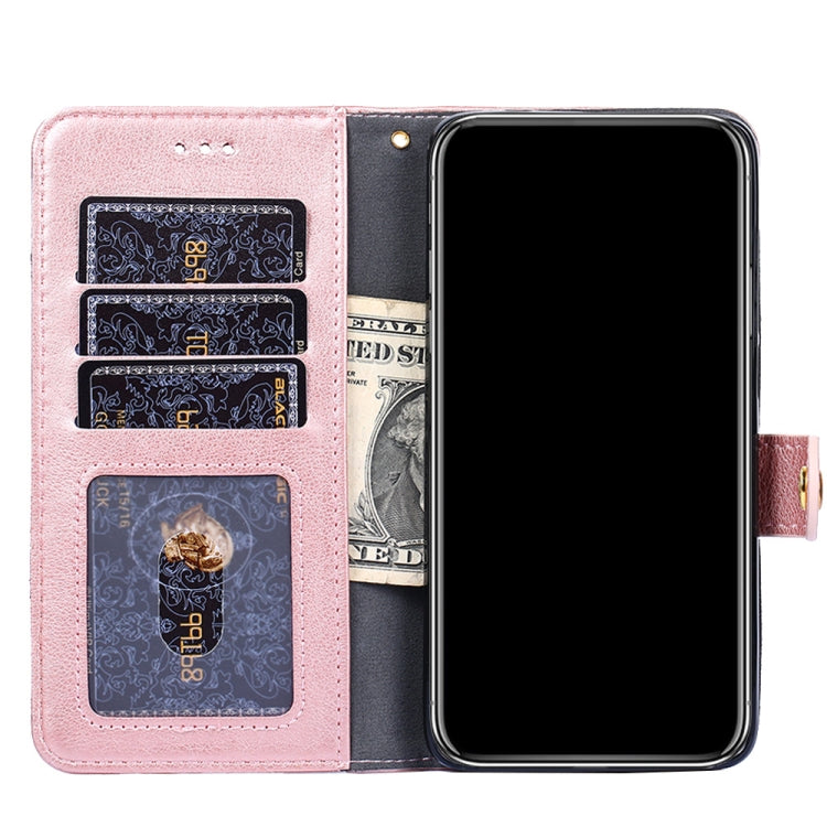 For Honor 50 Zipper Bag PU + TPU Horizontal Flip Leather Case with Holder & Card Slot & Wallet & Lanyard(Rose Gold) - Honor Cases by buy2fix | Online Shopping UK | buy2fix