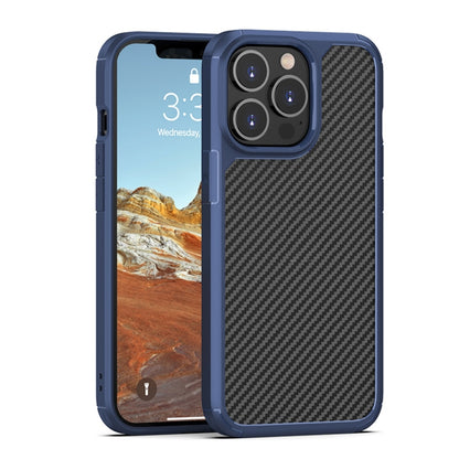 For iPhone 13 Pro Max Pioneer Carbon Fiber Texture Shockproof TPU + PC Case (Blue) - iPhone 13 Pro Max Cases by buy2fix | Online Shopping UK | buy2fix