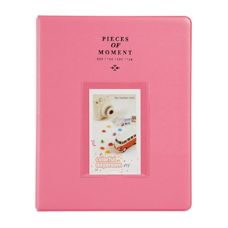 128 Pockets Photo Book Album Name Card Holder for Fujifilm Instax Mini 8 /7s /70 /25 /50s /90(Peach Color) - Photo Albums & Photo Frames by buy2fix | Online Shopping UK | buy2fix