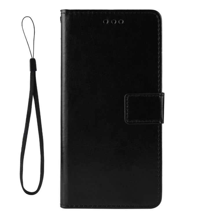For Nokia C10 / C20 Crazy Horse Texture Horizontal Flip Leather Case with Holder & Card Slots & Lanyard(Black) - Nokia Cases by buy2fix | Online Shopping UK | buy2fix
