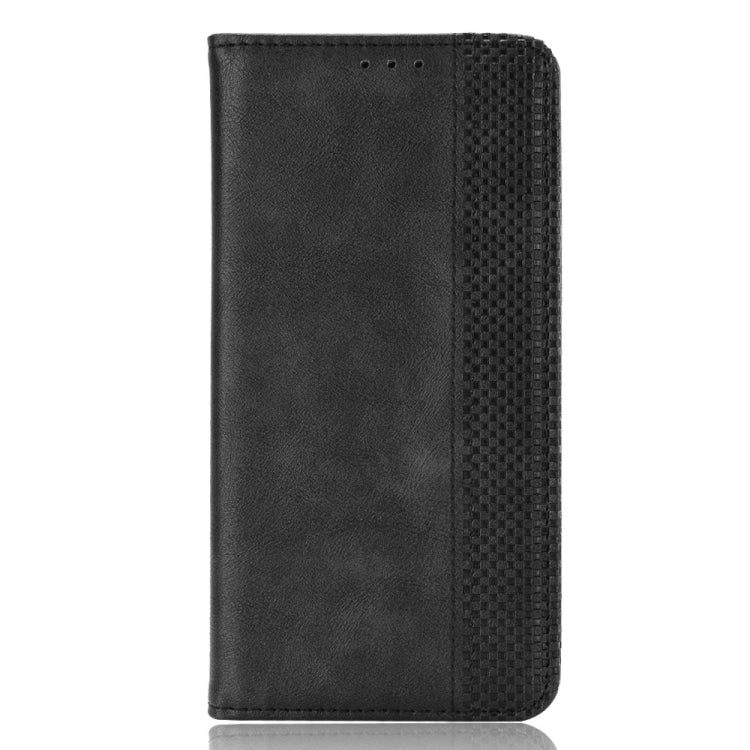 For Nokia XR20 Magnetic Buckle Retro Crazy Horse Texture Horizontal Flip Leather Case with Holder & Card Slots & Photo Frame(Black) - Nokia Cases by buy2fix | Online Shopping UK | buy2fix