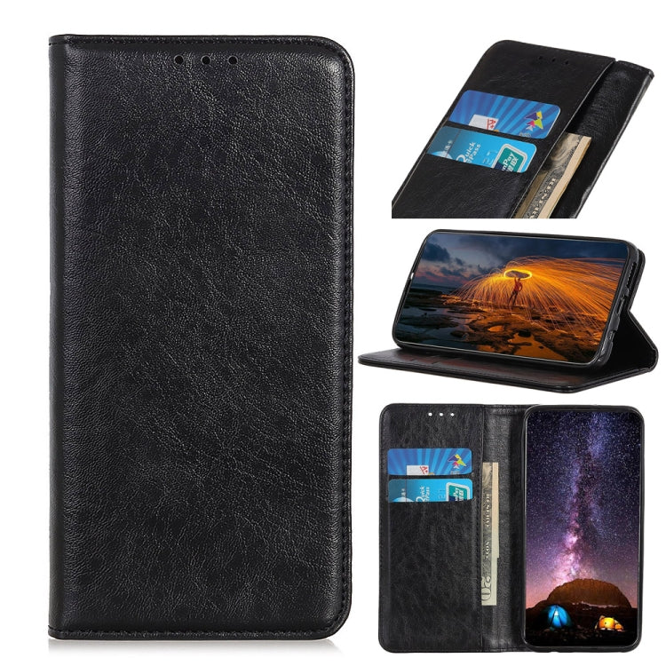 For Nokia XR20 5G Magnetic Crazy Horse Texture Horizontal Flip Leather Case with Holder & Card Slots & Wallet(Black) - Nokia Cases by buy2fix | Online Shopping UK | buy2fix