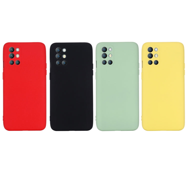 Pure Color Liquid Silicone Shockproof Full Coverage Case For OnePlus 9R(Yellow) - OnePlus Cases by buy2fix | Online Shopping UK | buy2fix