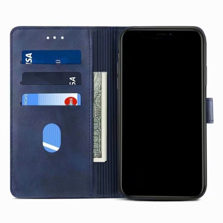 For iPhone 13 GUSSIM Business Style Horizontal Flip Leather Case with Holder & Card Slots & Wallet(Blue) - iPhone 13 Cases by GUSSIM | Online Shopping UK | buy2fix