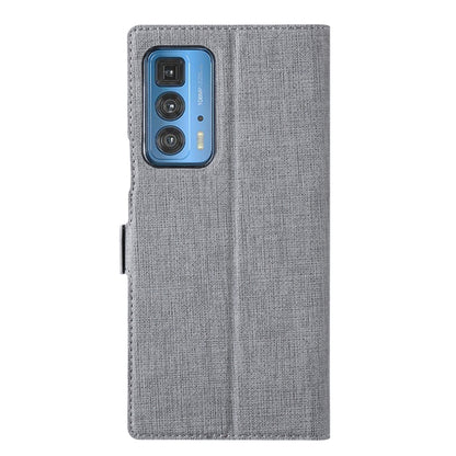 ViLi K Series Shockproof TPU + PU Leather Magnetic Buckle Horizontal Flip Case with Card Slots & Wallet & Holder For Motorola Moto Edge 20 Pro(Grey) - Motorola Cases by ViLi | Online Shopping UK | buy2fix