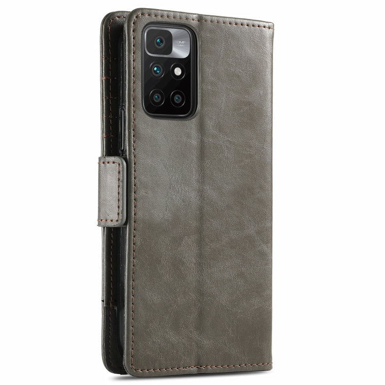 For Xiaomi Redmi 10 CaseNeo Business Splicing Dual Magnetic Buckle Horizontal Flip PU Leather Case with Holder & Card Slots & Wallet(Grey) - Xiaomi Cases by buy2fix | Online Shopping UK | buy2fix