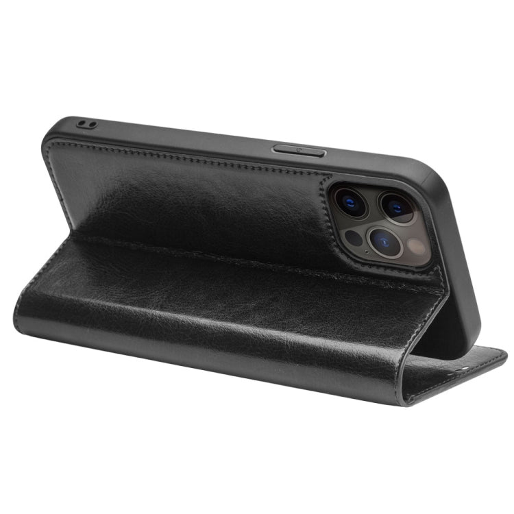 For iPhone 13 Pro Max QIALINO Horizontal Flip Leather Case with Holder & Card Slots & Wallet (Black) - iPhone 13 Pro Max Cases by QIALINO | Online Shopping UK | buy2fix