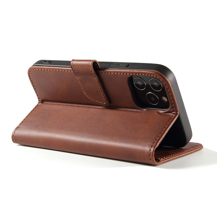 For iPhone 13 Calf Texture Buckle Horizontal Flip Leather Case with Holder & Card Slots & Wallet(Brown) - iPhone 13 Cases by buy2fix | Online Shopping UK | buy2fix