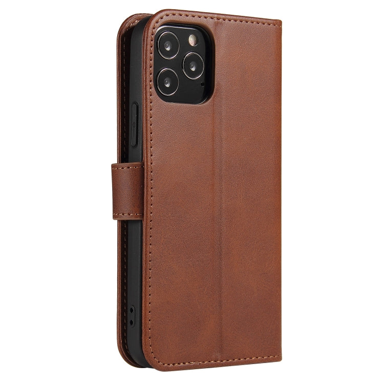 For iPhone 13 Pro Max Calf Texture Buckle Horizontal Flip Leather Case with Holder & Card Slots & Wallet (Brown) - iPhone 13 Pro Max Cases by buy2fix | Online Shopping UK | buy2fix