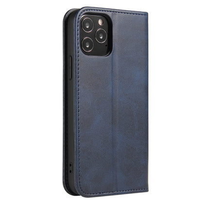 For iPhone 13 Pro Max Calf Texture Magnetic Horizontal Flip Leather Case with Holder & Card Slots & Wallet (Blue) - iPhone 13 Pro Max Cases by buy2fix | Online Shopping UK | buy2fix