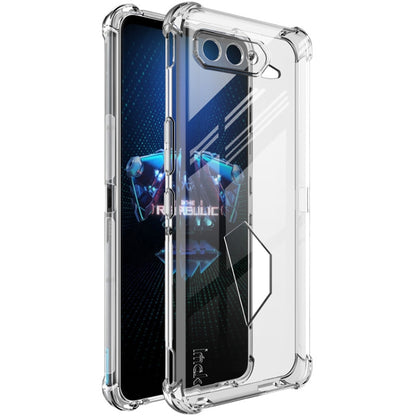 For Asus ROG Phone 5 / 5s IMAK All Coverage Shockproof Airbag TPU Case with Screen Protector(Transparent) - ASUS Cases by imak | Online Shopping UK | buy2fix