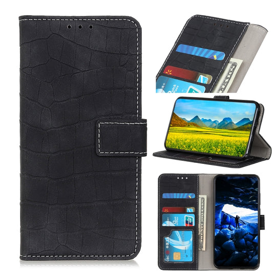 For Galaxy A51 Crocodile Texture Horizontal Flip Leather Case with Holder & Card Slots & Wallet(Black) - Huawei Cases by buy2fix | Online Shopping UK | buy2fix