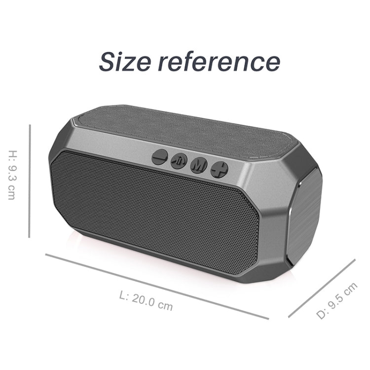 NewRixing NR-4000 TWS Mesh Polygon Music Box Concept Bluetooth Speaker(Silver) - Desktop Speaker by NewRixing | Online Shopping UK | buy2fix