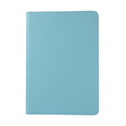 For Huawei MediaPad T3 10 Litchi Texture Horizontal Flip 360 Degrees Rotation Leather Case with Holder(Sky Blue) - Huawei by buy2fix | Online Shopping UK | buy2fix