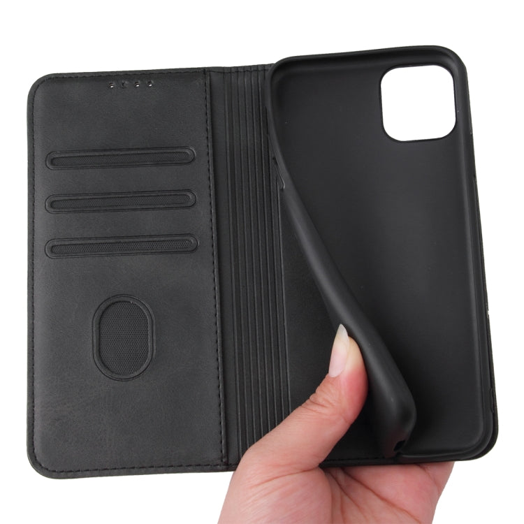 For iPhone 11 Pro Calf Texture Magnetic Horizontal Flip Leather Case with Holder & Card Slots & Wallet (Black) - iPhone 11 Pro Cases by buy2fix | Online Shopping UK | buy2fix