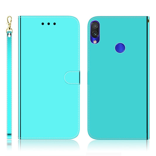 For Xiaomi Redmi Note 7S / Note 7 Imitated Mirror Surface Horizontal Flip Leather Case with Holder & Card Slots & Wallet & Lanyard(Mint Green) - Xiaomi Cases by buy2fix | Online Shopping UK | buy2fix