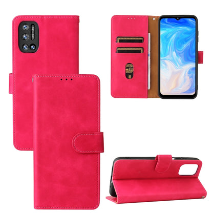 For Doogee N40 Pro Solid Color Skin Feel Magnetic Buckle Horizontal Flip PU Leather Case with Holder & Card Slots & Wallet(Rose Gold) - More Brand by buy2fix | Online Shopping UK | buy2fix