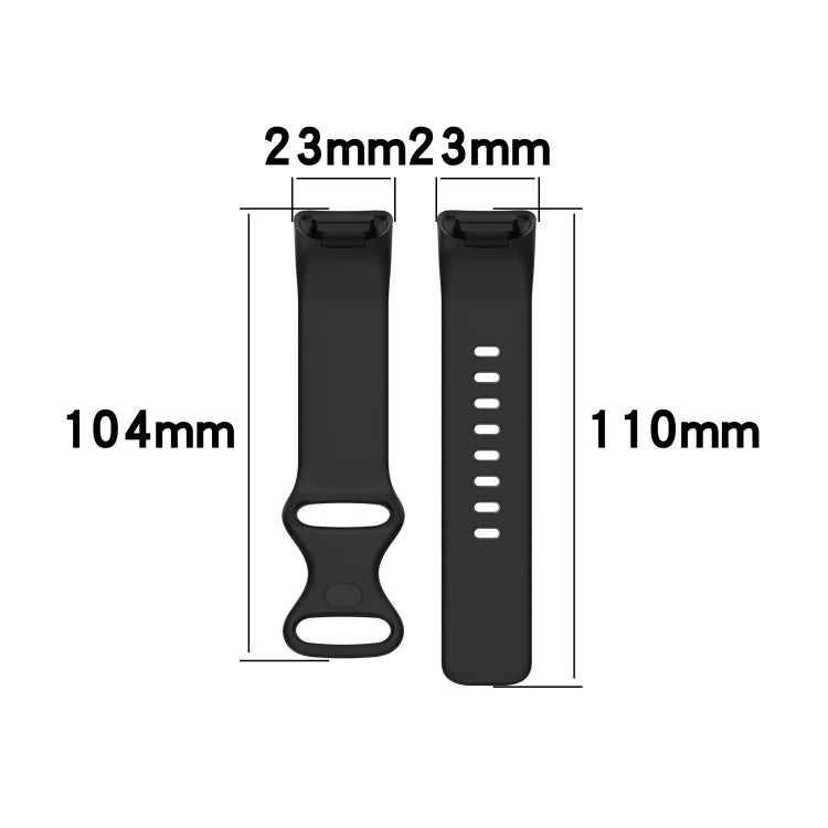 For Fitbit Charge 5 Silicone Watch Band, Size:S(Dark Blue) - Watch Bands by buy2fix | Online Shopping UK | buy2fix