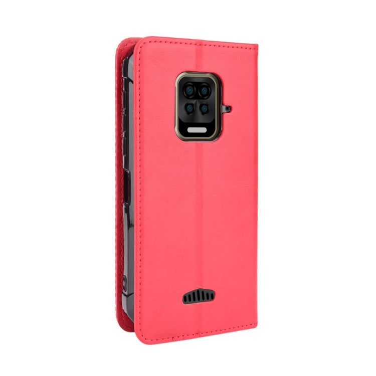 For Doogee S59 / S59 Pro Magnetic Buckle Retro Crazy Horse Texture Horizontal Flip Leather Case with Holder & Card Slots & Photo Frame(Red) - More Brand by buy2fix | Online Shopping UK | buy2fix
