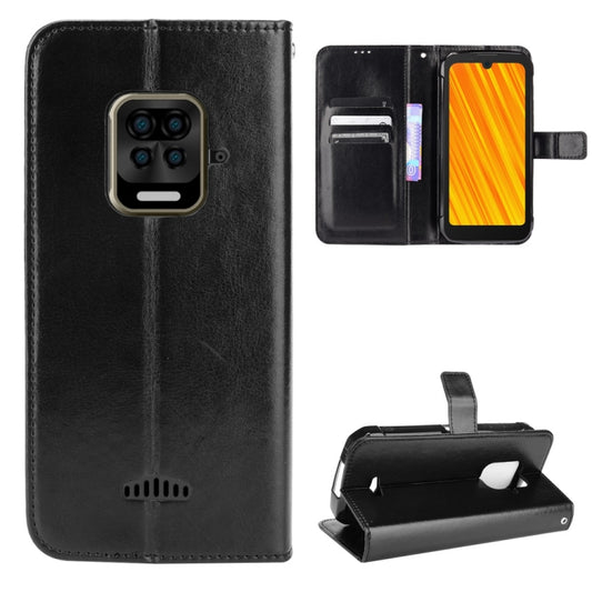 For Doogee S59 / S59 Pro Crazy Horse Texture Horizontal Flip Leather Case with Holder & Card Slots & Lanyard(Black) - More Brand by buy2fix | Online Shopping UK | buy2fix