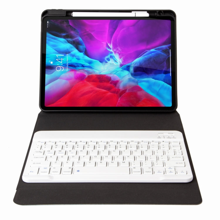 H-102 Bluetooth Keyboard Leather Case with Rear Three-fold Holder For iPad 10.2 2020 & 2019 / Pro 10.5 inch(Purple) - Universal by buy2fix | Online Shopping UK | buy2fix