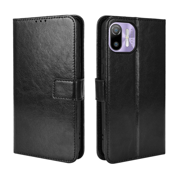 For Ulefone Note 6/ Note 6P Retro Crazy Horse Texture Leather Phone Case(Black) - Ulefone Cases by buy2fix | Online Shopping UK | buy2fix