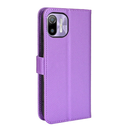 For Ulefone Note 6/ Note 6P Diamond Texture Leather Phone Case(Purple) - Ulefone Cases by buy2fix | Online Shopping UK | buy2fix