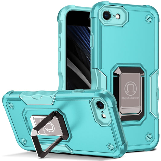 For iPhone SE 2022 / SE 2020 / 8 / 7 Ring Holder Non-slip Armor Phone Case(Mint Green) - iPhone SE 2022 / 2020 / 8 / 7 Cases by buy2fix | Online Shopping UK | buy2fix