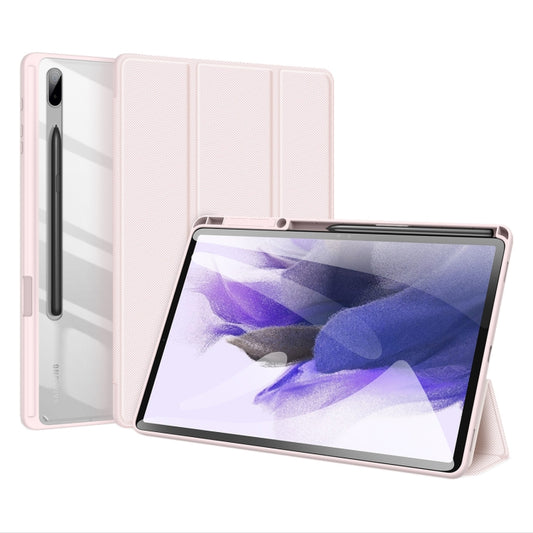 For Samsung Galaxy Tab S8 Plus/S7 Plus/S7 FE DUX DUCIS TOBY Series Horizontal Flip Tablet Case(Pink) - Galaxy Tab S8+ Cases by DUX DUCIS | Online Shopping UK | buy2fix