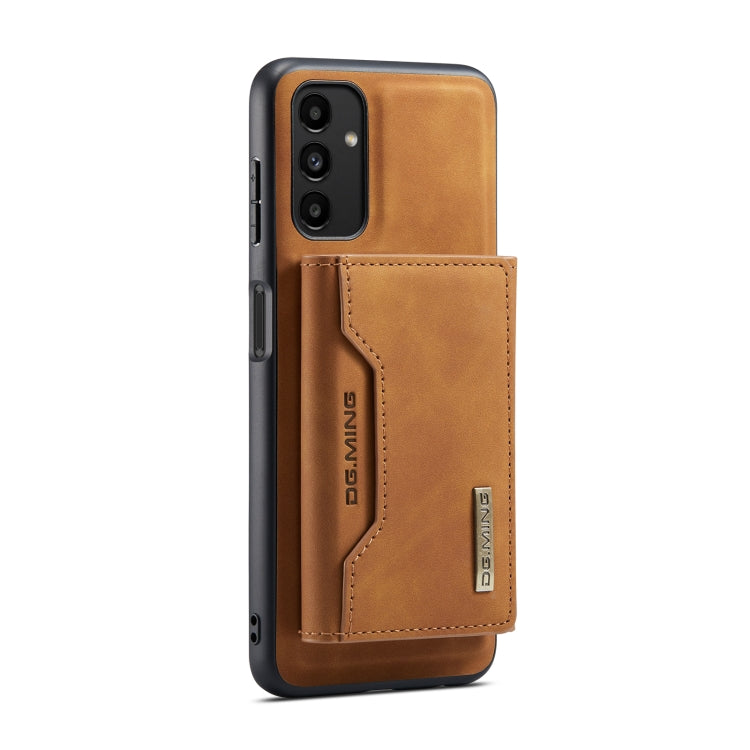 For Samsung Galaxy A13 4G DG.MING M2 Series 3-Fold Multi Card Bag + Phone Case(Brown) - Galaxy Phone Cases by DG.MING | Online Shopping UK | buy2fix