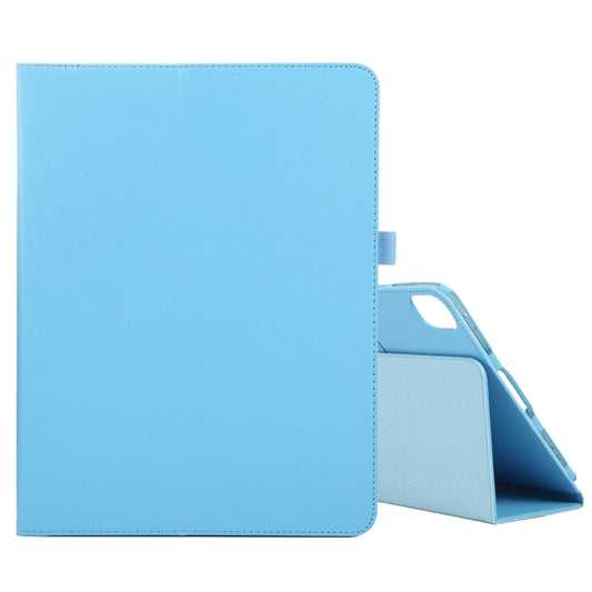 For iPad Air 13 2024 / iPad Pro 12.9 2022 / 2021 / 2020 / 2018 Litchi Texture Solid Color Leather Tablet Case(Sky Blue) - iPad Pro 12.9 (2022/2021) Cases by buy2fix | Online Shopping UK | buy2fix